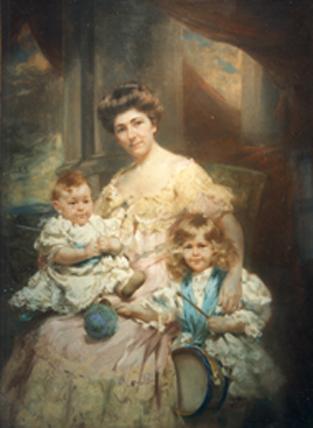 SalamanFlorenceandherchildrenpastelLeonSprinck